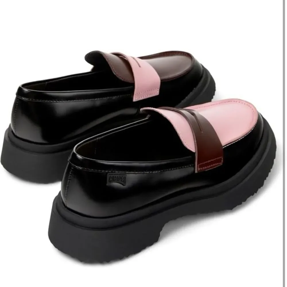 Camper Women's Alt Pink and Burgundy Loafers size 7.5 Academia - Picture 7 of 7